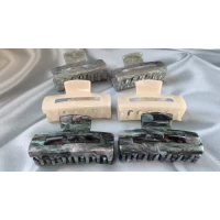 Краб, французский пластик, оливковый с глиттером