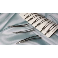 Заколка невидимка, серебро, 7 см