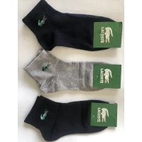 Носки LACOSTE ликра хлопок среднии мужские 42-45. Цвет : ассорти. Производство Турция