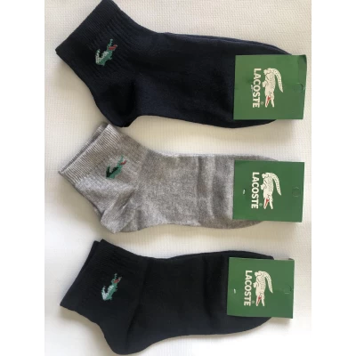 Носки LACOSTE ликра хлопок среднии мужские 42-45. Цвет : ассорти. Производство Турция