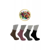 Носки KARDESHLER ликра хлопок средняя 36-40 жемчуг. Цвет : ассорти. Производство Турция