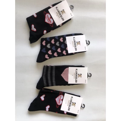 Носки KARDESHLER ликра хлопок женские 36-40 . Цвет : ассорти. Производство Турция Носки KARDESHLER ликра хлопок женские 36-40 . Цвет : ассорти. Производство Турция