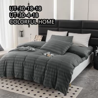 Постельный комплект Страйп Сатин Полуторка, расцветки в ассортименте