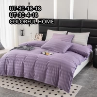 Постельный комплект Страйп Сатин Двойной, расцветки в ассортименте	