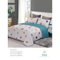 Постельный комплект размер Евро с летним одеялом, расцветки в ассортименте