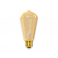 ФИЛАМЕНТНАЯ СВЕТОДИОДНАЯ ЛАМПА LUXEL 079-HG 6W ST64 E27 1800K (079-HG) GOLD