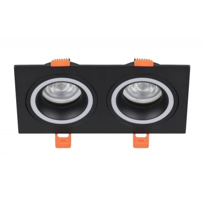 Точечный светильник luxel GU5,3 IP20 черный (DP-05B)