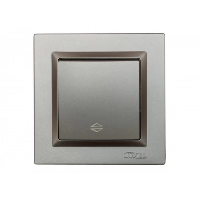 Выключатель проходной Luxel JAZZ (9715) Графитовый