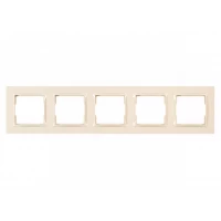 Рамка 5-я горизонтальная Luxel JAZZ (9325) кремовая