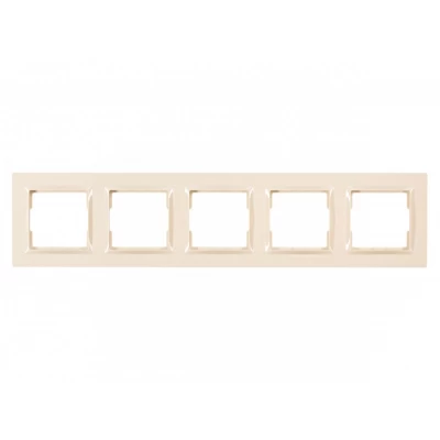 Рамка 5-я горизонтальная Luxel JAZZ (9325) кремовая