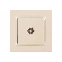 Розетка телевизионная Luxel JAZZ (9309) кремовая