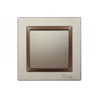 Выключатель одинарный Luxel JAZZ (9202) Терракотовый