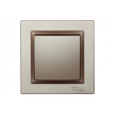 Выключатель одинарный Luxel JAZZ (9202) Терракотовый
