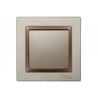 Выключатель проходной Luxel JAZZ (9215) Терракотовый