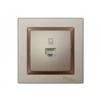 Компьютерная розетка Luxel JAZZ (9227) Терракотовая