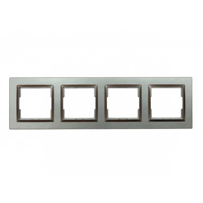 Рамка 4-я горизонтальная Luxel JAZZ (9224) Терракотовая