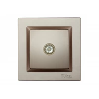 Розетка телевизионная Luxel JAZZ (9209) Терракотовая