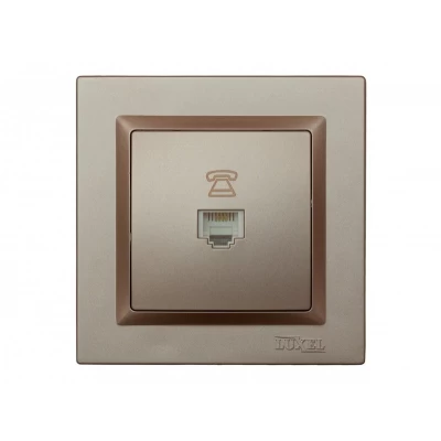 Розетка телефонная Luxel JAZZ (9210) Терракотовая