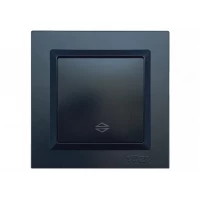 Выключатель проходной Luxel JAZZ (9115) Черный