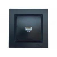 Компьютерная розетка Luxel JAZZ (9127) Черная