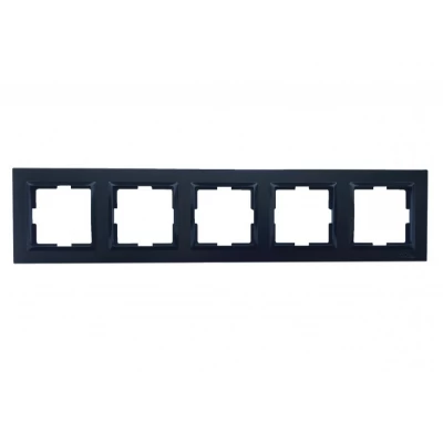 Рамка 5-я горизонтальная Luxel JAZZ (9125) Черная