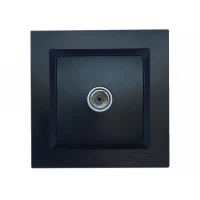 Розетка телевизионная Luxel JAZZ (9109) Черная