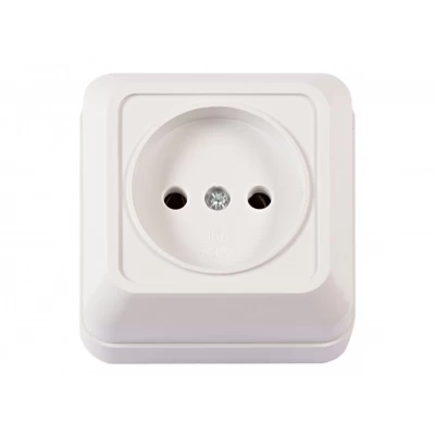 Наружная розетка Luxel OPERA (2001) белая