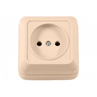 Наружная Розетка Luxel OPERA (2301) кремовая