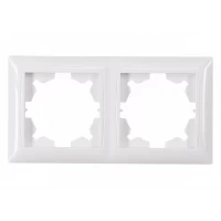 Рамка 2-я горизонтальная Luxel PRIMERA (3022) белая