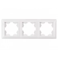 Рамка 3-я горизонтальная Luxel PRIMERA (3023) белая