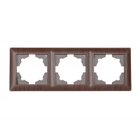 Рамка 3-я горизонтальная Luxel PRIMERA (3923) вишневая