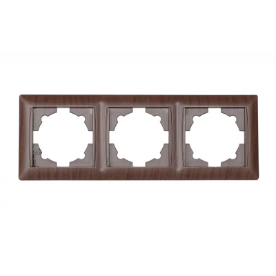 Рамка 3-я горизонтальная Luxel PRIMERA (3923) вишневая