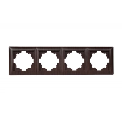 Рамка 4-я горизонтальная Luxel PRIMERA (3924) вишневая