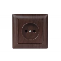 Розетка одинарная Luxel PRIMERA (3901) вишневая