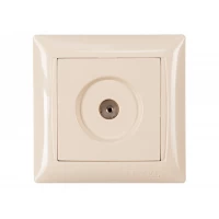 Розетка телевизионная Luxel PRIMERA (3309) кремовая