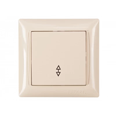 Выключатель проходной Luxel PRIMERA (3315) кремовый