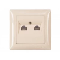 Компьютерная розетка двойная Luxel PRIMERA (3328)