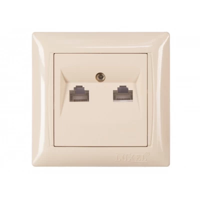 Компьютерная розетка двойная Luxel PRIMERA (3328)