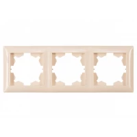Рамка 3-я горизонтальная Luxel PRIMERA (3323) кремовая