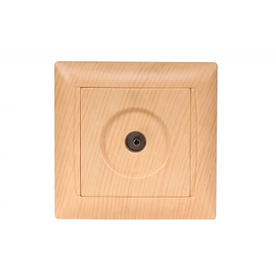 Розетка телевизионная Luxel PRIMERA (3809) сосна