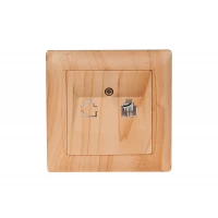 Розетка телефонная Luxel PRIMERA (3810) сосна