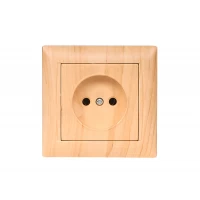 Розетка одинарная Luxel PRIMERA (3801) сосна