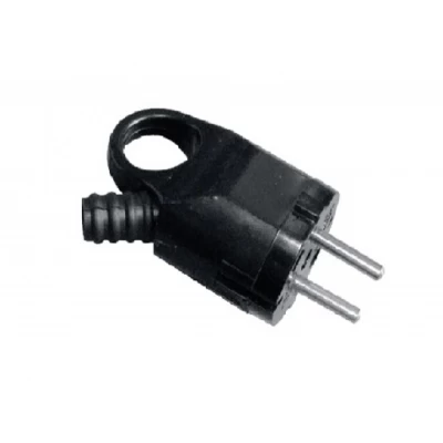 Вилка Luxel с заземлением угловая с кольцом и гофрой (1110) Вилка Luxel с заземлением угловая с кольцом и гофрой (1110)