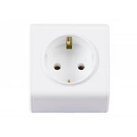Розетка с заземлением Luxel MINIATURE (2054) белая