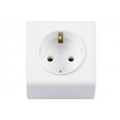 Розетка с заземлением Luxel MINIATURE (2054) белая