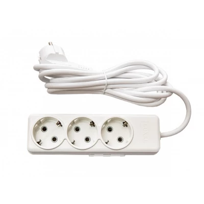 Сетевой удлинитель Luxel AURA 3 розетки с заземлением 5М (7335A)