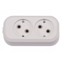 Колодка Luxel 2 розетки без заземления (7101)