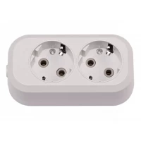 Колодка Luxel 2 розетки с заземлением (7111)