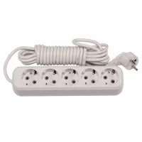 Сетевой удлинитель Luxel 5 розеток 3М с заземлением (7173)