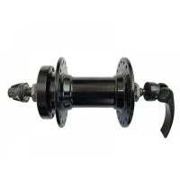 Втулка алюминиевая передняя под эксцентрик на промподшипнике ( Disc-Brake 6 болтов) Black 36H